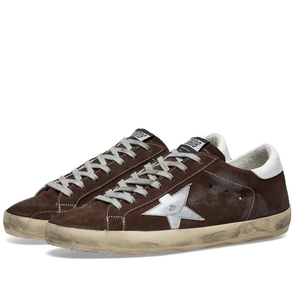GOLDEN GOOSE SUPERSTAR SUEDE SNEAKER Size 40 Brown Suede Pre Loved - Authentic - Picture 1 of 7